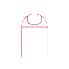 Objects Bathroom Trash Cans Umbra Mini Trash Can Contour Svg Vector, Free Vectors File
